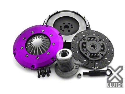X-Clutch Stage 1 Single Sprung Organic Disc Clutch Kit with Flywheel and Hydraulic Release Bearing; 23-Spline (15-23 Mustang EcoBoost)