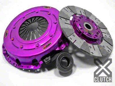 X-Clutch Stage 2 Single Cushioned Ceramic Disc Clutch Kit; 26-Spline (94-95 Mustang GT, Cobra)