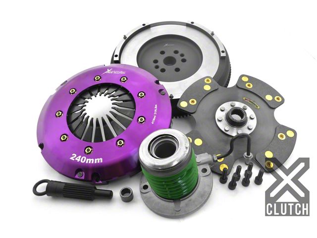X-Clutch Stage 3 Carbon Race Single Disc Clutch Kit with Flywheel (15-23 Mustang EcoBoost)