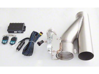 XForce Electronic Exhaust Cutout Kit; 3.50-Inch (Universal; Some Adaptation May Be Required)