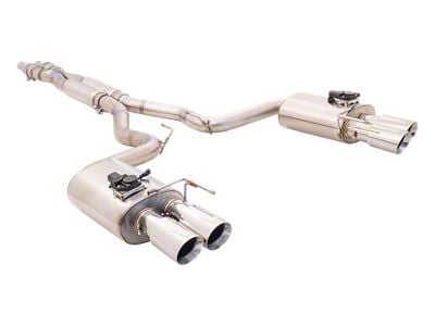 XForce Varex 3-Inch Cat-Back Exhaust with Polished Quad Tips (18-23 Mustang GT Fastback)