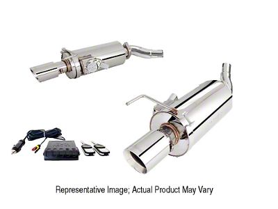 XForce Varex Twin 3-Inch Polished Axle-Back Exhaust (15-17 Mustang GT Fastback)