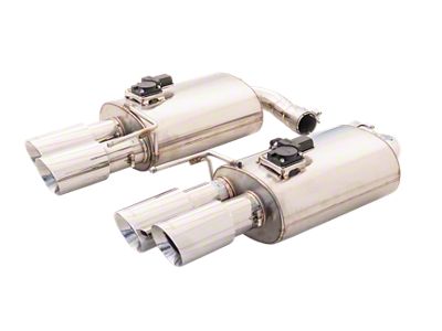 XForce Varex Twin 3-Inch Polished Axle-Back Exhaust (18-23 Mustang GT Fastback)
