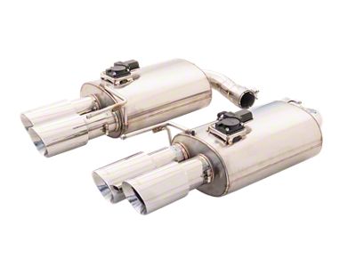 XForce Varex Twin 3-Inch Polished Axle-Back Exhaust (18-23 Mustang GT Fastback)