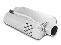 XForce Oval Varex Hidden Motor Muffler; 2.50-Inch Inlet/2.50-Inch Outlet (Universal; Some Adaptation May Be Required)