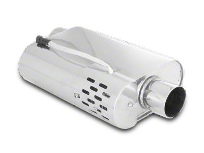 XForce Oval Varex Hidden Motor Muffler; 2.50-Inch Inlet/2.50-Inch Outlet (Universal; Some Adaptation May Be Required)