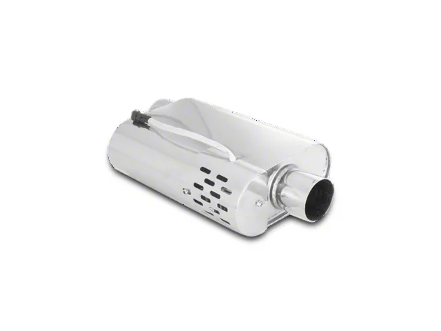 XForce Oval Varex Hidden Motor Muffler; 2.50-Inch Inlet/2.50-Inch Outlet (Universal; Some Adaptation May Be Required)