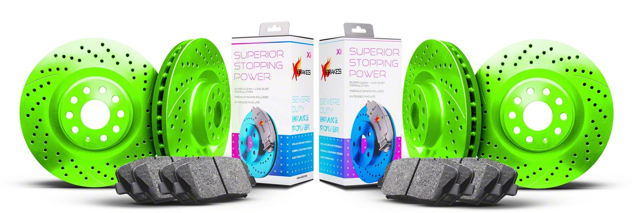 8P-SB  CD セット　バラ可 Xbrakes Challenger Xi Series Brake Rotor and Pad Kit; Front