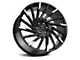 Xcess X02 Gloss Black with Machined Tips Wheel; 20x8.5 (06-10 RWD Charger)