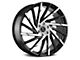 Xcess X02 Gloss Black Machined Wheel; 20x8.5 (08-23 RWD Challenger, Excluding Widebody)