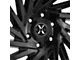 Xcess X02 Gloss Black with Machined Tips Wheel; 20x8.5 (11-23 RWD Charger, Excluding Widebody)