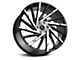 Xcess X02 Gloss Black Machined Wheel; 20x8.5 (11-23 RWD Charger, Excluding Widebody)