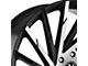 Xcess X02 Gloss Black Machined Wheel; 20x8.5 (11-23 RWD Charger, Excluding Widebody)