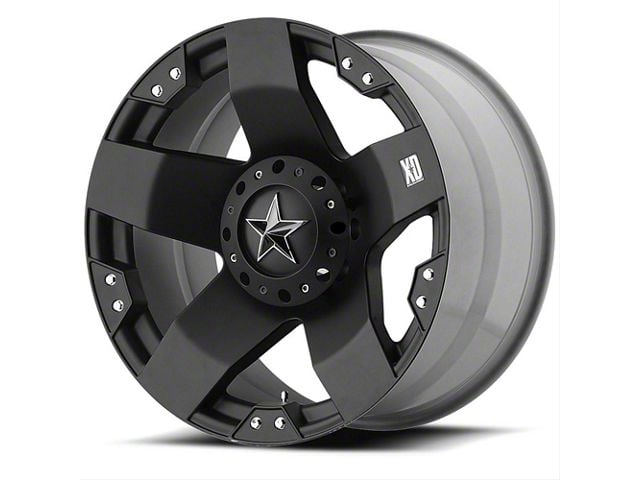 XD Rockstar Matte Black Wheel; 20x8.5 (11-23 RWD Charger, Excluding Widebody)