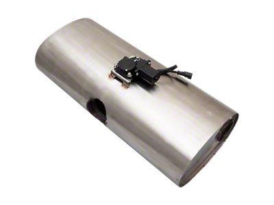 XForce Valex Valed East/West Oval Muffler; 3-Inlet/Dual 2.50-Inch Outlet (Universal; Some Adaptation May Be Required)