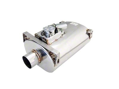 XForce Varex Valved Center/Center Oval Muffler; 3-Inch Inlet/3-Inch Outlet (Universal; Some Adaptation May Be Required)