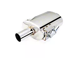 XForce Varex Valved Center/Center Oval Muffler with Side Mount Motor; 3-Inch Inlet/3-Inch Outlet (Universal; Some Adaptation May Be Required)