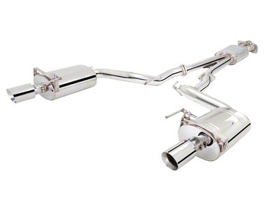 XForce Twin 2.50-Inch Cat-Back Exhaust with Oval Rear Mufflers (15-17 Mustang GT)