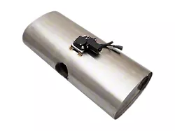 XForce Valex Valed East/West Oval Muffler; 3-Inlet/Dual 2.50-Inch Outlet (Universal; Some Adaptation May Be Required)