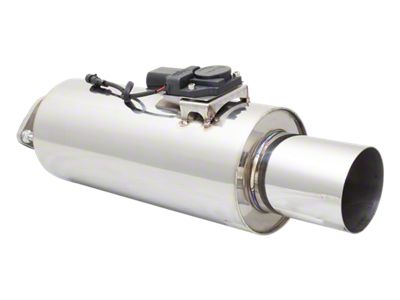 XForce Varex Valved Cannon Oval Muffler with 4.50-Inch Tip; 3.50-Inch Inlet (Universal; Some Adaptation May Be Required)