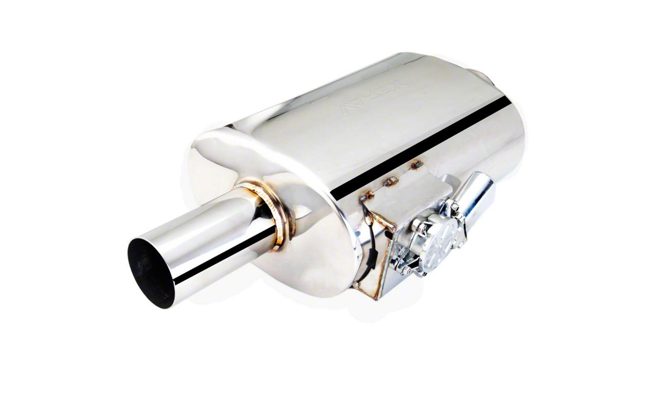 XForce Mustang Oval Varex Hidden Motor Muffler; 2.50-Inch