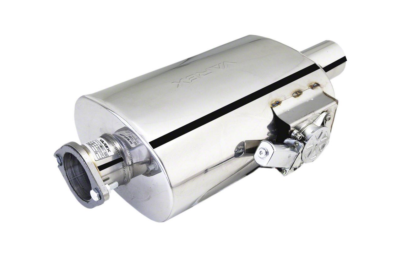 XForce Mustang Varex Valved Center/Center Oval Muffler with Side Mount ...