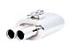 XForce Varex Valved Center/Twin-Out Oval Muffler with 3-Inch Tips; 3-Inch Inlet (Universal; Some Adaptation May Be Required)