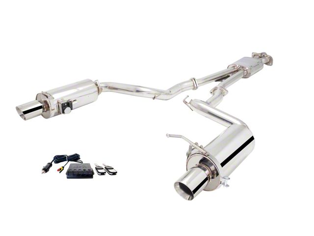 XForce Varex 2.50-Inch Cat-Back Exhaust with Round Rear Mulffers (15-23 Mustang EcoBoost w/o Active Exhaust)
