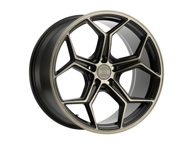 XO Luxury Helsinki Dark Bronze Wheel; Rear Only; 22x10.5 (06-10 RWD Charger)