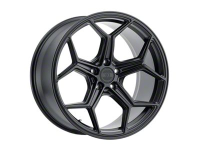 XO Luxury Helsinki Matte Black Wheel; Rear Only; 20x10.5; 45mm Offset (10-15 Camaro)