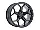 XO Luxury Helsinki Matte Black Wheel; Rear Only; 20x10.5 (10-15 Camaro)