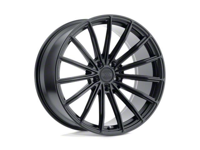 XO Luxury London Matte Black Wheel; Rear Only; 22x10.5 (11-23 RWD Charger, Excluding Widebody)