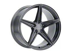 XO Luxury Auckland Full Brushed Gunmetal Wheel; 20x9 (15-23 Mustang GT, EcoBoost, V6)