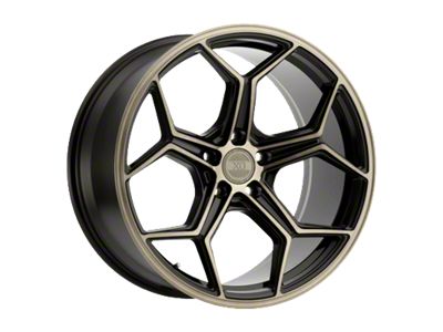 XO Luxury Helsinki Dark Bronze with Brushed Bronze Face Wheel; 20x9; 32mm Offset (15-23 Mustang GT, EcoBoost, V6)