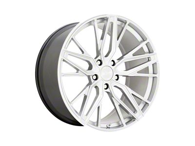 XO Luxury Zurich Hyper Silver with Mirror Cut Face Wheel; 20x9; 20mm Offset (15-23 Mustang GT, EcoBoost, V6)
