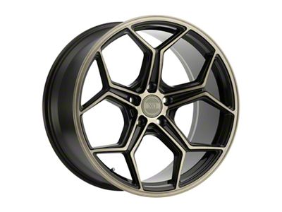 XO Luxury Helsinki Dark Bronze with Brushed Bronze Face Wheel; 20x10.5; 30mm Offset (16-24 Camaro)