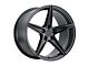 XO Luxury Auckland Matte Black Wheel; Rear Only; 22x10.5 (08-23 RWD Challenger, Excluding Widebody)
