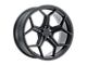 XO Luxury Helsinki Matte Black Wheel; Rear Only; 22x10.5 (08-23 RWD Challenger, Excluding Widebody)