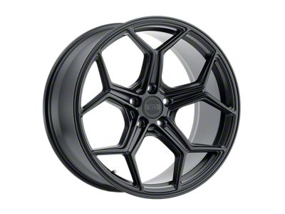 XO Luxury Helsinki Matte Black Wheel; Rear Only; 22x10.5 (11-23 RWD Charger, Excluding Widebody)
