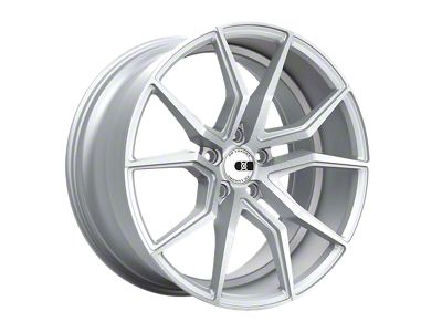 XO Luxury Verona Matte Silver Wheel; Front Only; 19x10; 37mm Offset (15-19 Corvette C7 Z06)