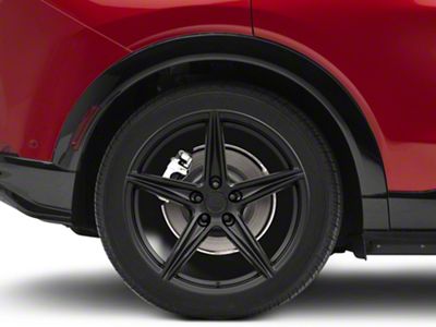 XO Luxury Auckland Matte Black Wheel; Rear Only; 20x10.5 (21-24 Mustang Mach-E)