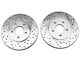 Xtreme Stop Precision Cross-Drilled and Slotted Brake Rotor and Carbon Graphite Pad Kit; Front and Rear (05-10 Mustang V6)