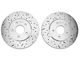 Xtreme Stop Precision Cross-Drilled and Slotted Rotors; Front Pair (05-10 Mustang V6)