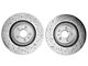 Xtreme Stop Precision Cross-Drilled and Slotted Rotors; Front Pair (11-14 Mustang GT w/o Performance Pack)