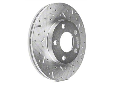 Xtreme Stop Precision Cross-Drilled and Slotted Rotors; Front Pair (94-04 Mustang GT, V6)