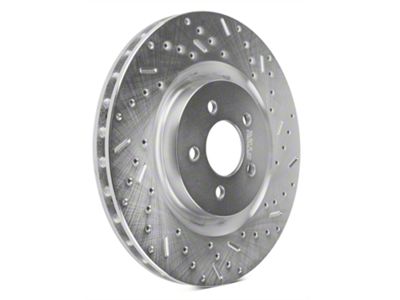 Xtreme Stop Precision Cross-Drilled and Slotted Rotors; Front Pair (11-14 Mustang GT w/ Performance Pack; 12-13 Mustang BOSS 302; 07-12 Mustang GT500)