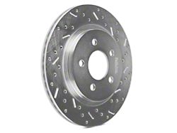 Xtreme Stop Precision Cross-Drilled and Slotted Rotors; Rear Pair (05-14 Mustang, Excluding 13-14 GT500)