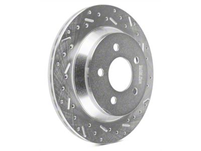 Xtreme Stop Precision Cross-Drilled and Slotted Rotors; Rear Pair (94-04 Mustang Cobra, Bullitt, Mach 1)