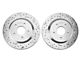 Xtreme Stop Precision Cross-Drilled and Slotted Rotors; Rear Pair (94-04 Mustang Cobra, Bullitt, Mach 1)