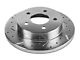 Xtreme Stop Precision Cross-Drilled and Slotted Brake Rotor and Carbon Graphite Pad Kit; Rear (94-04 Mustang GT, V6)